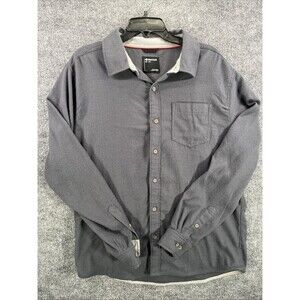 Marmot Men's Lightweight Long Sleeve Button-Up Shirt Size L Gray Outdoor Casual
